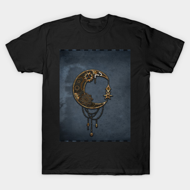 Noble steampunk moon with gears by Nicky2342